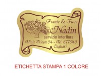 Etichette adesive per fioristi, fiorai e vivaisti (mm 45X33)  (cod.6G)